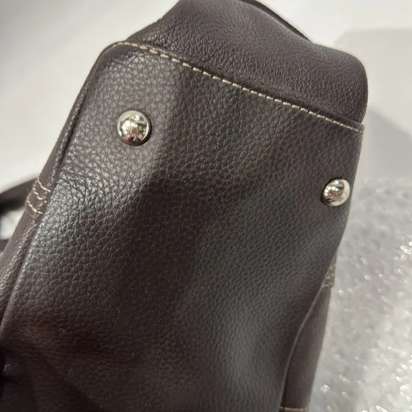 Tignanello Brown Leather Shoulder purse - Picture 6 of 8
